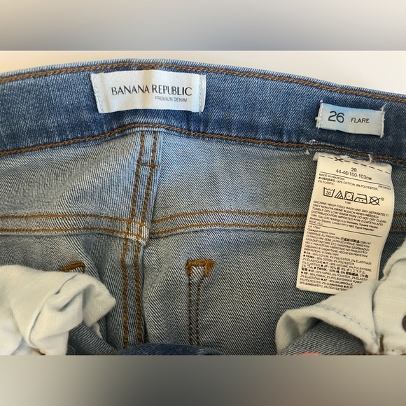 Banana Republic Light Blue Flare Jeans - Picture 3 of 3